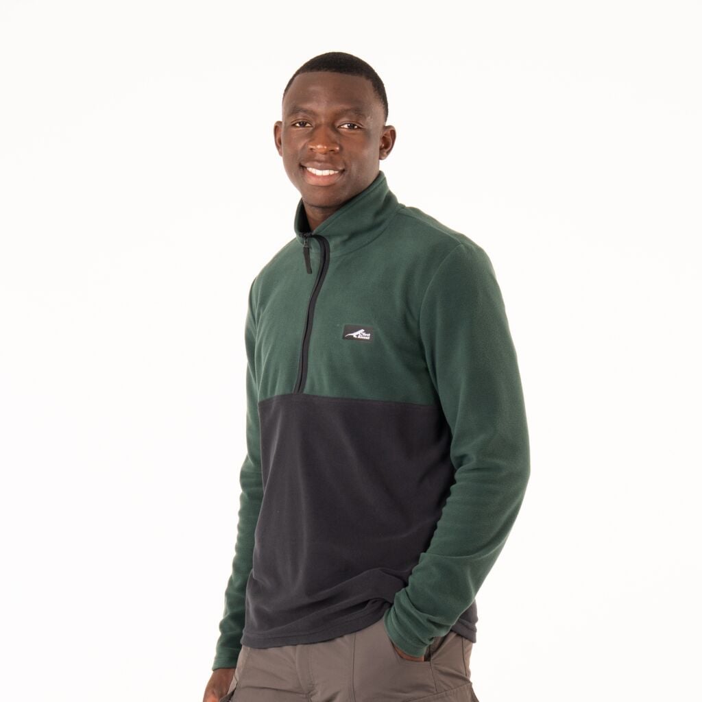Men's Core Fleece Colourblock 1/4 Zip Top - First Ascent