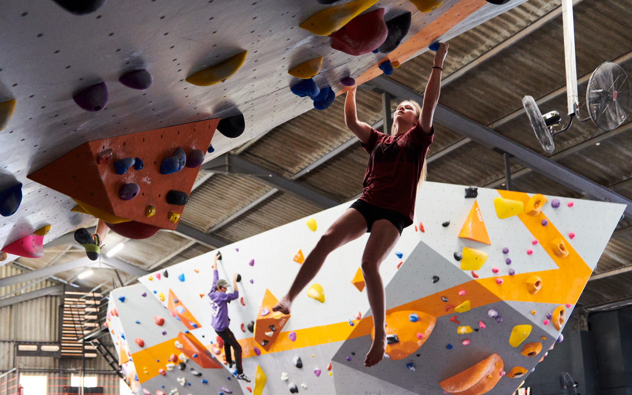 Indoor Rock Climbing Competition - Gravity Bowl - First Ascent & Bloc 11