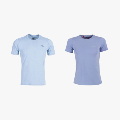 Ladies Tempo & Men's Kinetic Short Sleeve Running Shirts