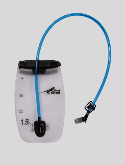 First Ascent Hydration Bladder in 2 litres in a clear colourway